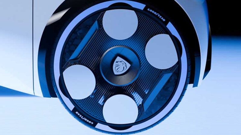 Концепт-кар Peugeot Polygon укомплектовали высокотехнологичными шинами Goodyear