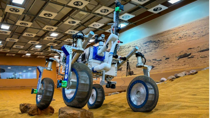 На полигоне Airbus Mars Yard испытали шины для космических аппаратов